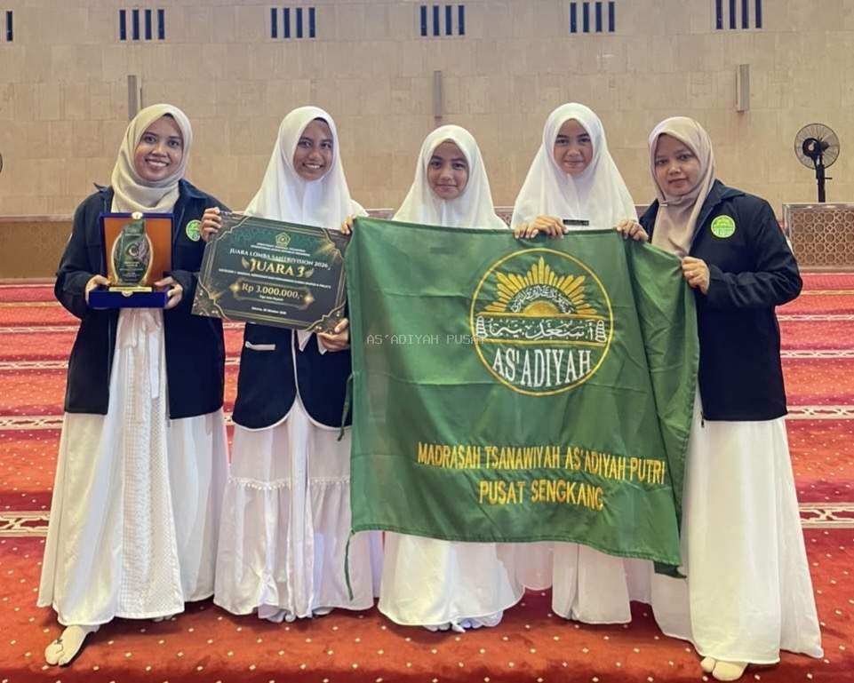 Eco Team MTs As'adiyah Putri Raih Juara 3 Nasional di Ajang Lomba Santrivision 2026