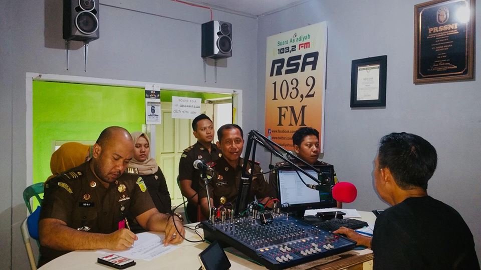 Sambut Hari Anti Korupsi Jaksa Menyapa di Radio Suara As'adiyah