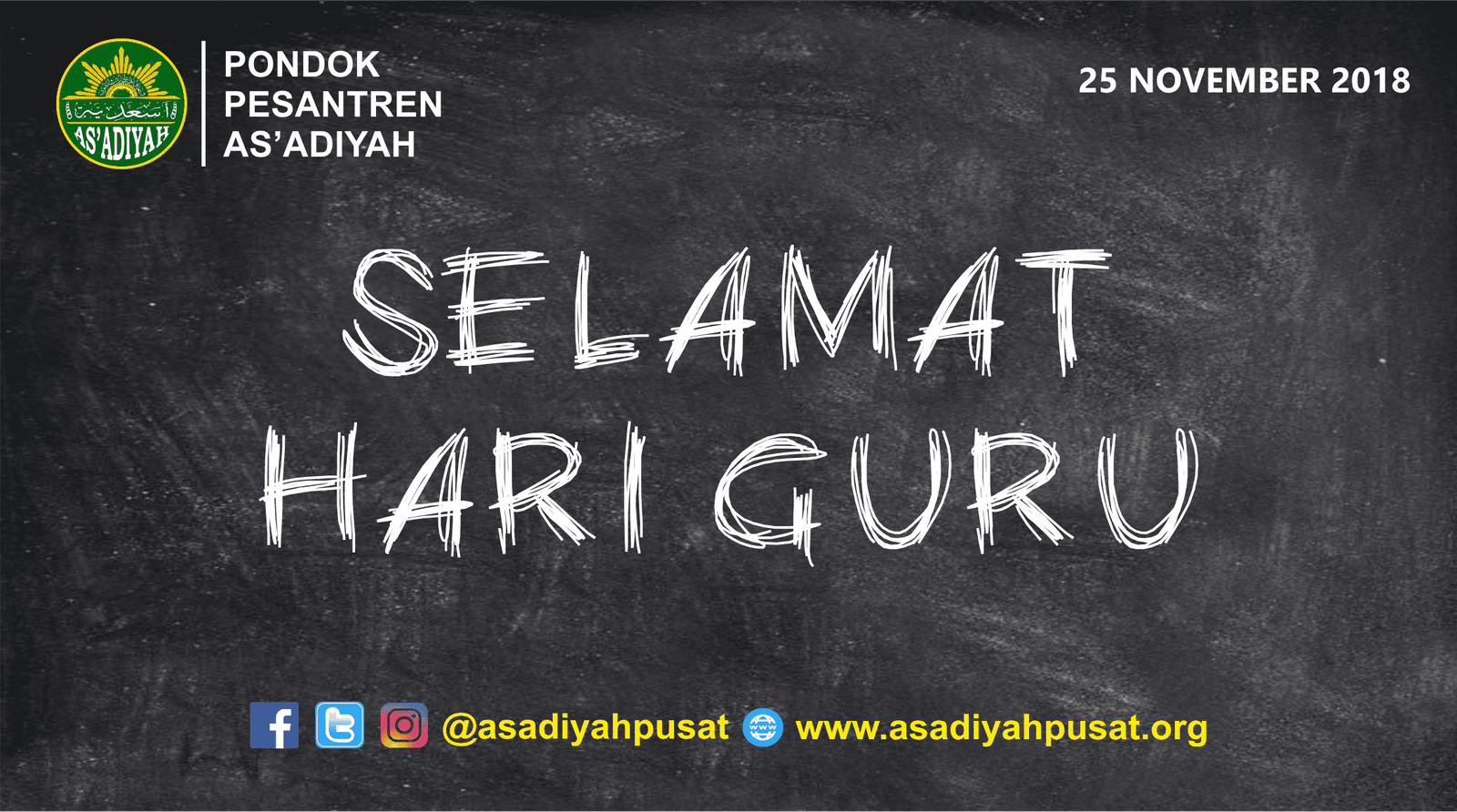 Selamat Hari Guru Nasional 2018