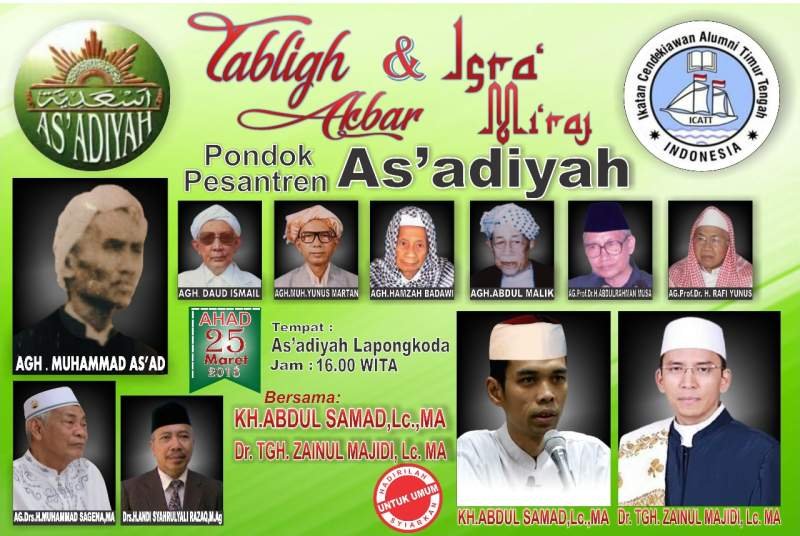 Tabligh Akbar & Isra' Mi'raj PP As'adiyah