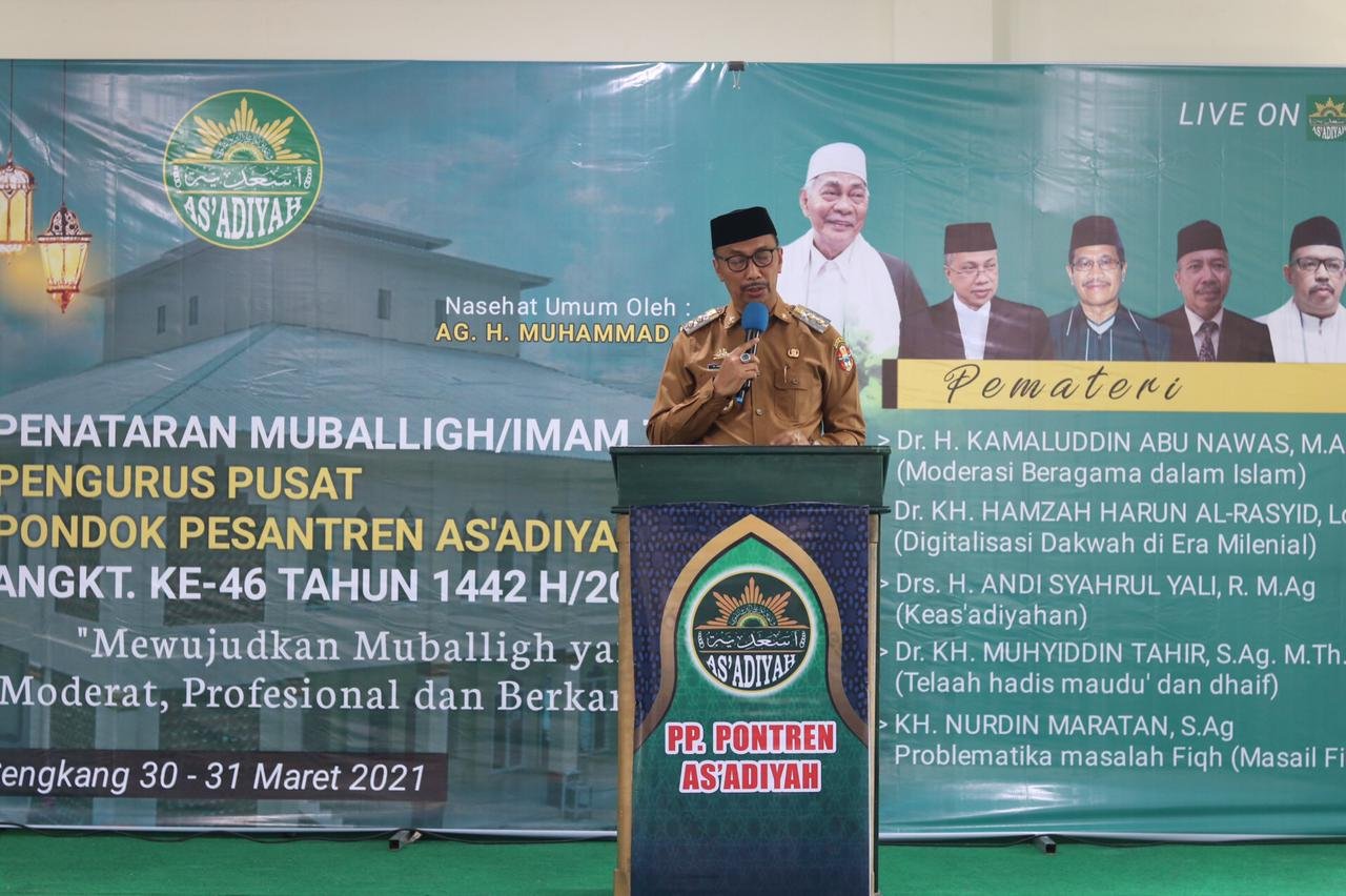 Wakil Bupati Wajo : Sebelum Bulan Suci Ramadhan, Muballigh Wajib di Vaksin