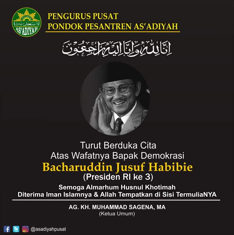 BJ. Habibie Tutup Usia