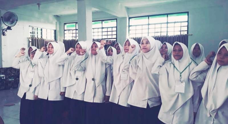 Tingkatkan Kepemimpinan Santri, MTs Puteri Gelar LDKS