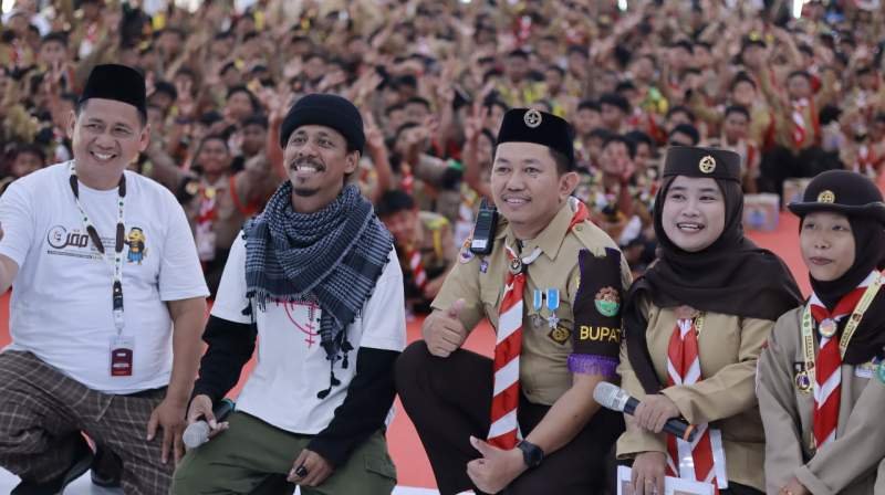 Raim Laode Sambangi MQKI 2025, Ajak Pramuka Santri Hidupkan Semangat Kepramukaan