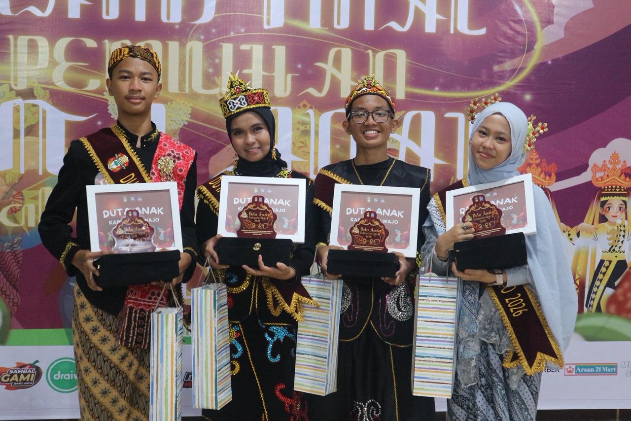 Santri As’adiyah Sabet Predikat Duta Anak dan Duta Anak Terfavorit Wajo 2026